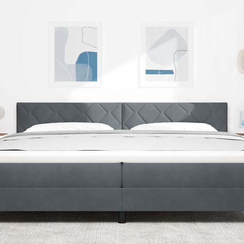  Fabric Headboard Geometric With Headboard Fabric, Dark Grey, 80 x 200cm