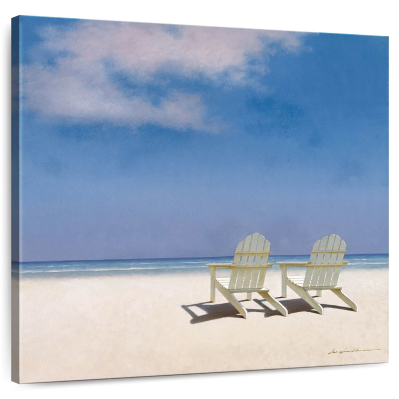 Gillard Beach Chairs Facing The Sea, 10" H x 10" W