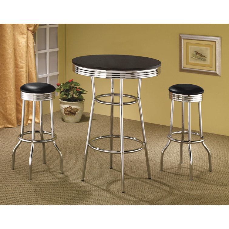 Ensemble de table bistro rétro 3 pièces 1950S Retro