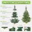 Arbre de Noël illuminé 6 pi avec 300 lumières DEL blanc chaud-354548276