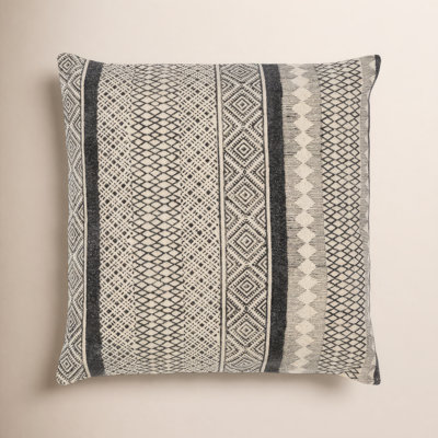 Zetta Geometric Cotton Throw Pillow