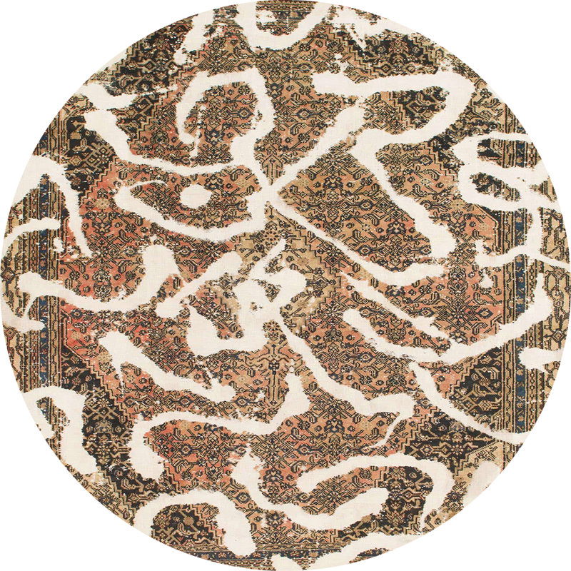 Tapis multicolore Smithville-Sanders, Rond 3 pi