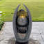 Fontaine 19 19 "en résine moderne à DEL avec design artistique