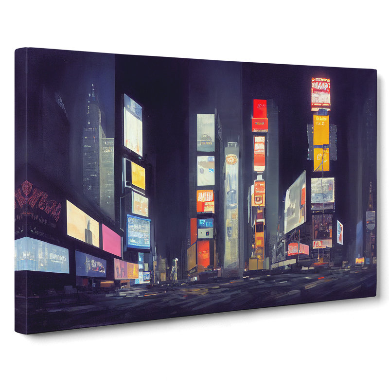 Times Square Art Vol.4 - Wrapped Canvas, 35cm H x 50cm W x 3cm D
