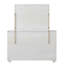 Commode 1 pièce à 6 tiroirs gris clair en acacia massif