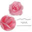 100 pièces de roses roses en soie - paquet de 2 fleurs artificielles réalistes pour bouquets, bricolage et événements