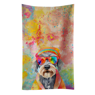Schnauzer Hippie Dawg Kitchen Towel