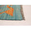 Tapis bleu sarcelle unique 4 pi x 4 pi 10 po Marunouchi