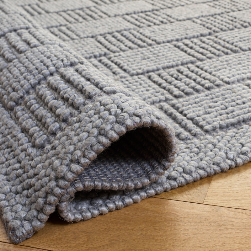 Natura Hand Woven Wool; Cotton; Recycled P.E.T Solid Color Indoor Rug, Rectangle 6' x 9'