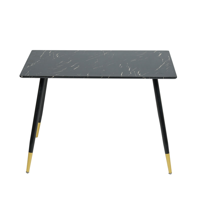 Ambreal Dining Table, Marble Black