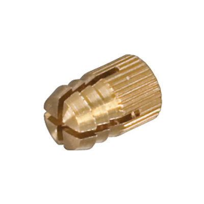 Brixwell QJE1-001 Spreading Dowel, M4 Internal Thread For diameter 5 mm hole, Brass blank