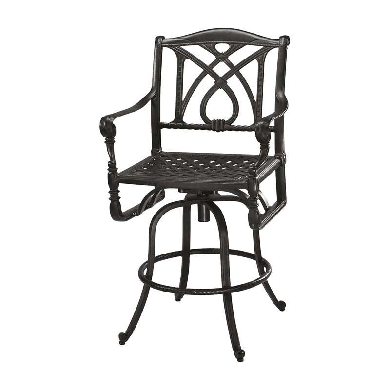 Grand Terrace Swivel Bar Stool, Desert Bronze