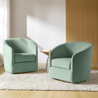 Holden Velvet Swivel Accent Chair
