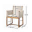 Chaises de patio en bois d'acacia Reese-1172115087