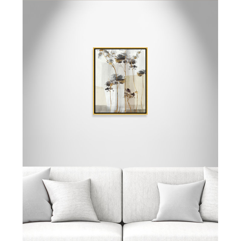 Impression Golden Zen II par Eva Watts, Toile avec cadre, Flotteur doré, 17.5'' W x 21.5'' H