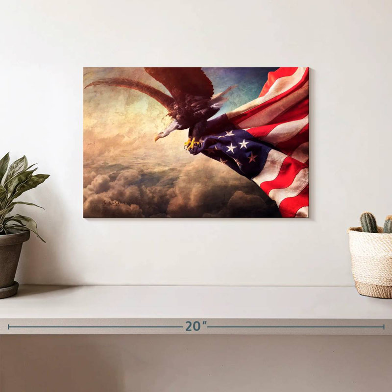 Borges America, 8" H x 12" W