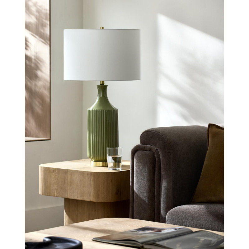 Lampe de table Waithman, Vert