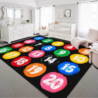 Faux Fur Abstract Rug