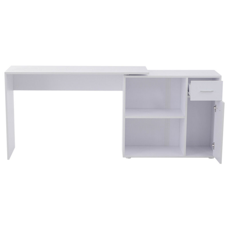 Bureau en L Durvish, Blanc