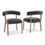 Chaises de salle à manger rembourrées modernes avec dossier incurvé, avec structure en bois massif, pour la salle à manger / salon-1295354274-1295354268