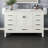 Minnich 54"W X 22"D Bathroom Vanity With White Carrara Quartz Countertop And Undermount Porcelain Sink-105327327