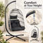 Fauteuil à œufs pliable en osier Albie-1635648956