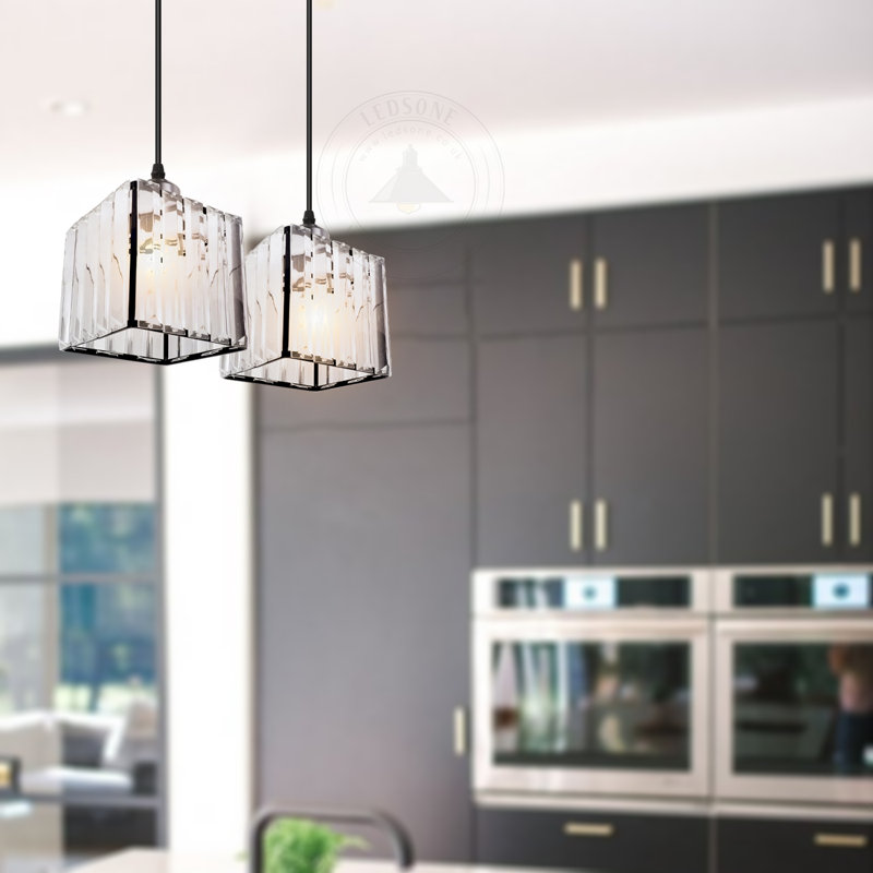 Conradina 1 - Light Single Pendant, Black