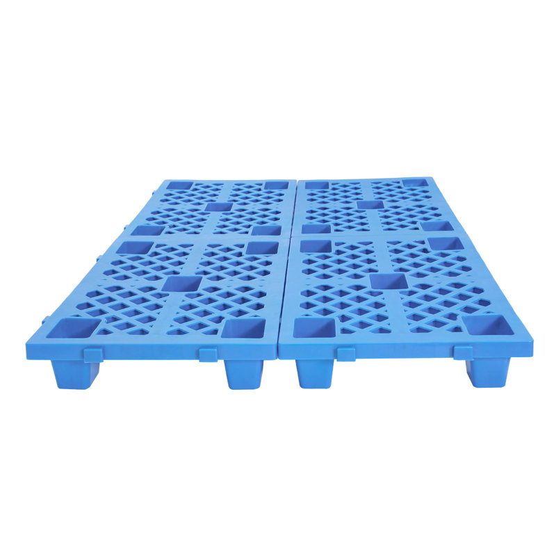 6 palettes en plastique, 6 palettes emboîtables, Bleu