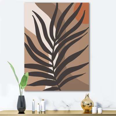 «Tropical Leaf Silhouettes and Shapes II», impression sur toile