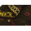 Tapis de zone en laine vert 4 pi 2 po x 4 pi en laine one-of-kind-noué la main Earley