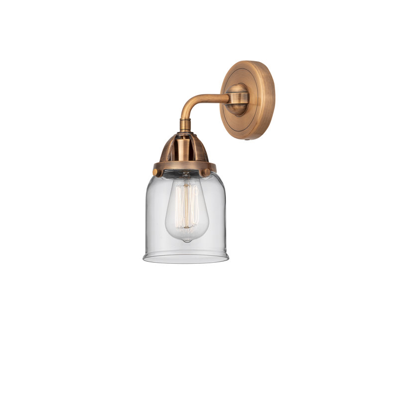 Shauna Armed Sconce, Antique Copper, LED, Clear