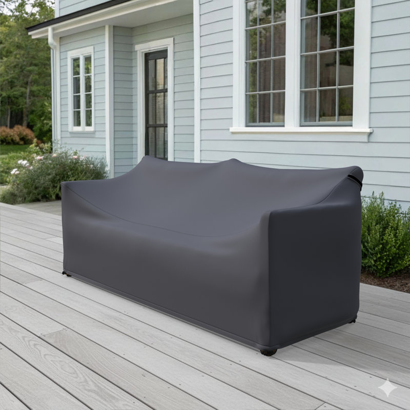 Housse pour causeuse d'extérieur en bois de teck Everlee