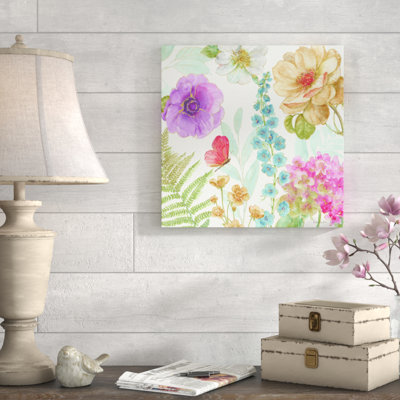 Rainbow Seeds Flowers III - reproduction sur toile