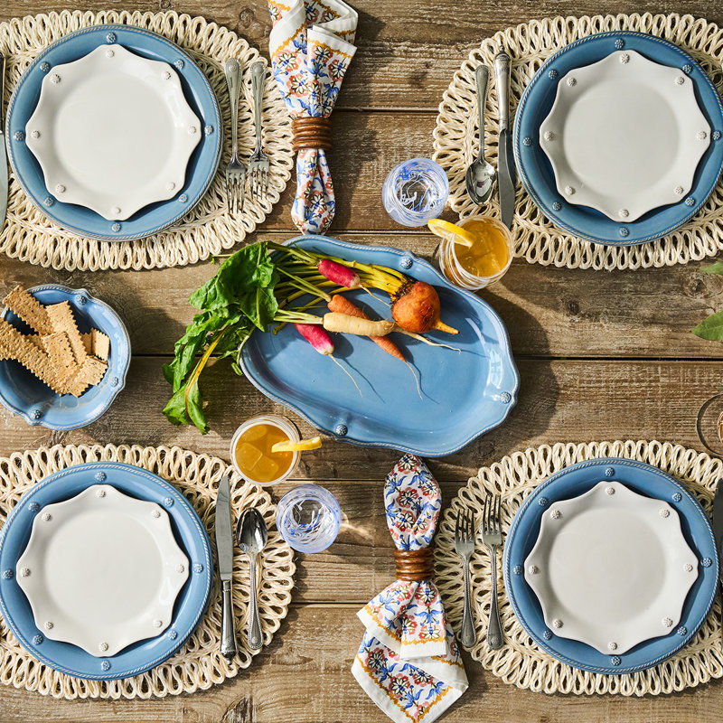 Berry & Thread Serving Bowl, Chambray, 13"
