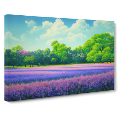 Innovative Bluebell Field - Wrapped Canvas Print