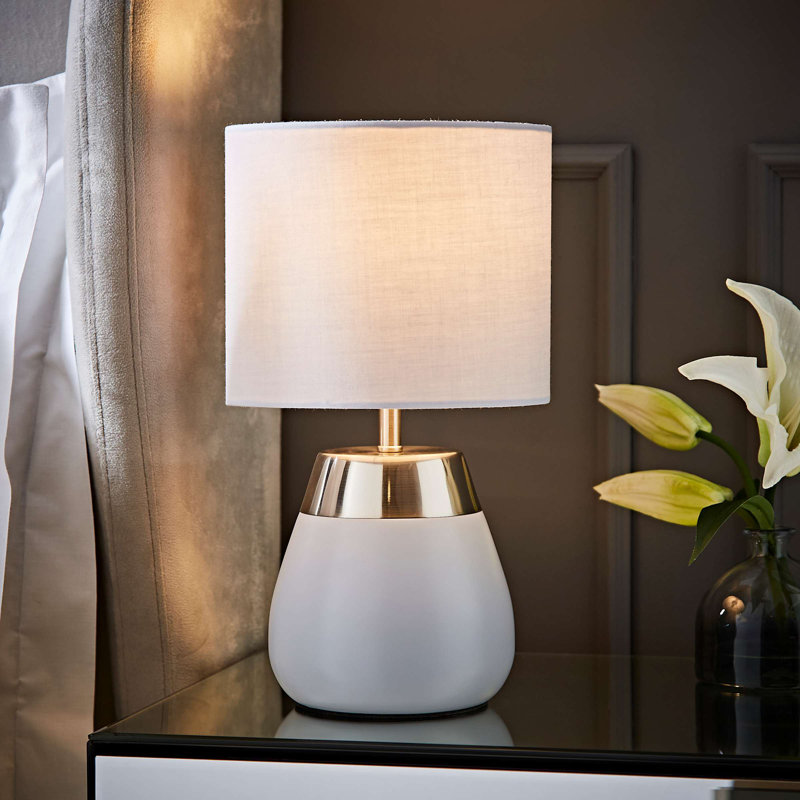 Allec Table Lamp, Grey, Grey