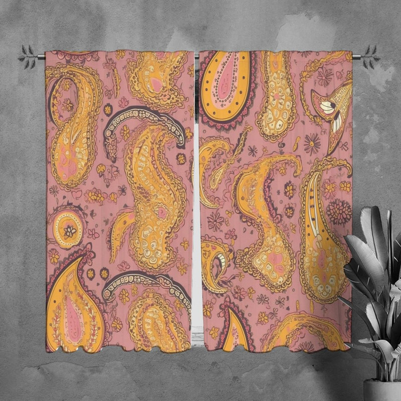 Leckie Room Darkening Curtain Pair, 20" W x 61" L