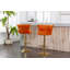 Chaise de bar pivotante en velours à 360 ° UNIS UNI WIN (sans la table)-224256785