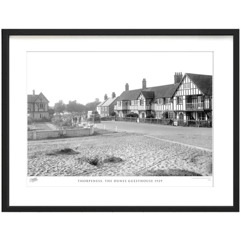 Thorpeness, The Dunes Guesthouse 1929 by Francis Frith - Single Picture Frame Print, 45cm H x 60cm W x 2.3cm D