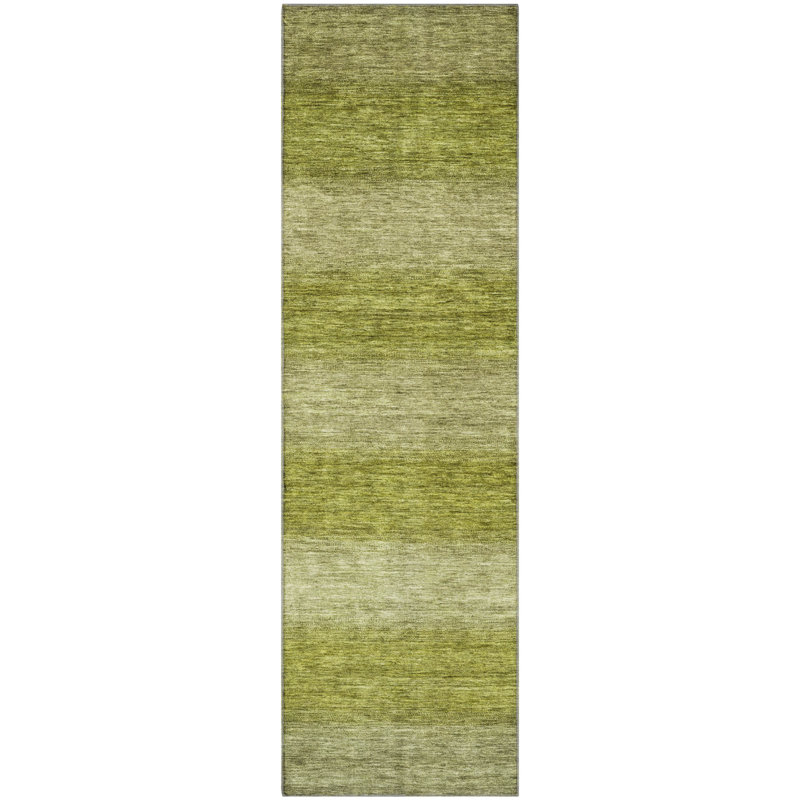 Premium Machine Washable Lubbers AMF1733 Stripe Rug, Runner 2'3" x 7'6"