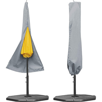 Heavy-Duty Patio Outdoor Waterproof Umbrella Cover, Windproof UV-Resistant Market Parasol Cover