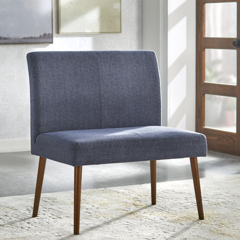 Chaise Imboden Ripton, Bleu 100% polyester