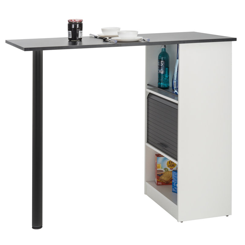 Eoin Wood Kitchen Island, White