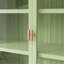 Armoire murale moderne à deux portes en verre avec rangement à trois niveaux-209431637