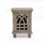 Table de chevet en bois gris antique