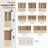 71" H Standard Storage Bookcase with 3 Drawers and 4 Open Shelves, Modern Wood Organizer-414313291-431579636