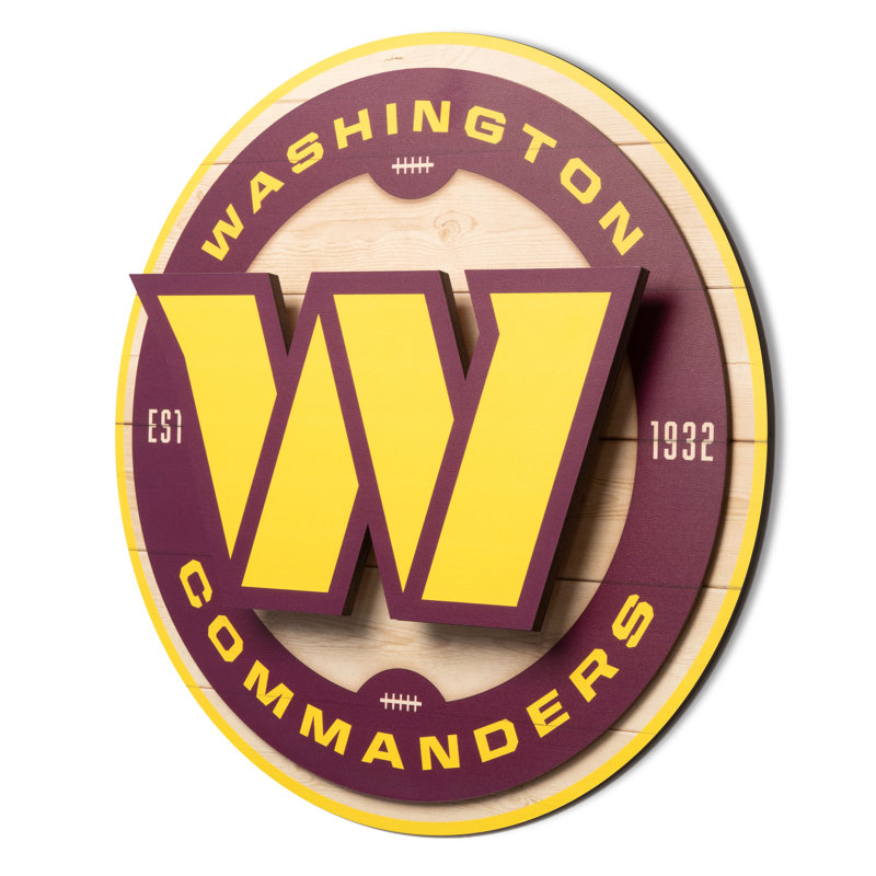 NFL Washington Commanders 3DX Circle Wall Art