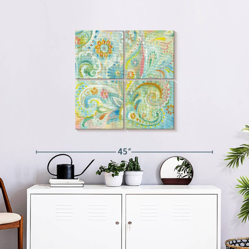 Kerner Spring Dream Paisley III, 26" H x 26" W