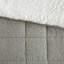 Édredon très grand, gris, similicuir et mélange, édredon 100% extérieur, textiles gris-121163670