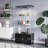 Black Double-Door Four-Tier Storage And Display Cabinet, Remote-Controlled Ambient Lighting, Adjustable Legs, Multi-Functional Living Room Wine Cabinet And Filing Cabinet.-861824186